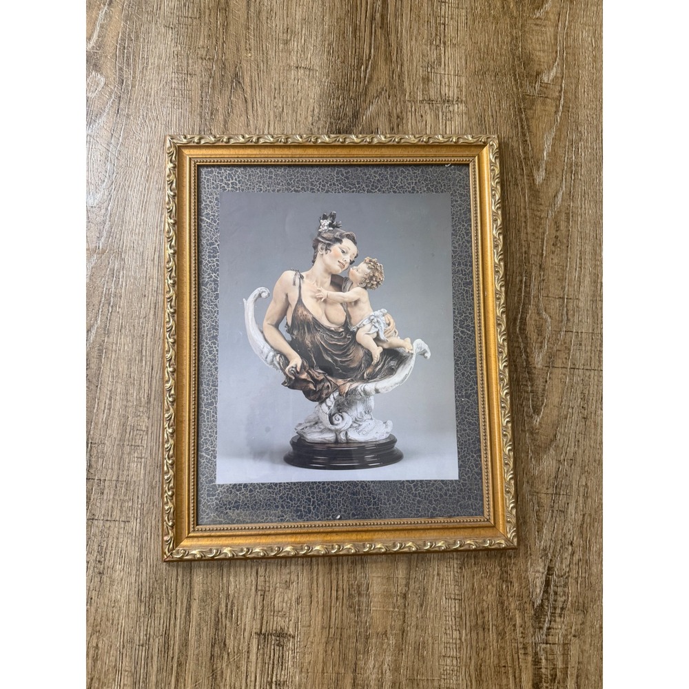Vintage Ornate Gold Frame 11x14 Classical Mother &Child Art Print,Baroque style
